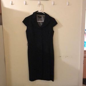 Tahari ASL Black Pinstripe Dress. Size 6.